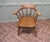Elm and Beech Smoker's Bow Desk Chair, 1890s For Sale - Image 3 of 8