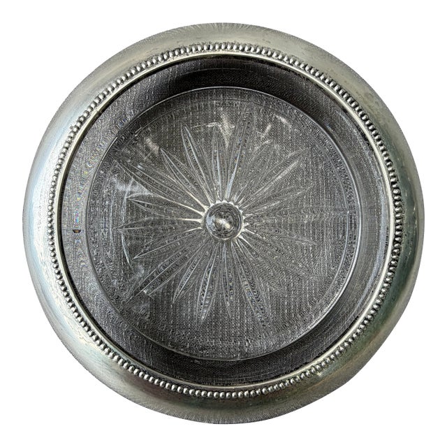 Vintage Sterling Silver Champagne Wine Coaster Frank Whiting Co For Sale