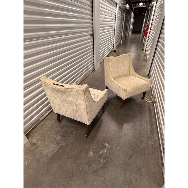 Mid-Century Modern Pair of Slipper Lounge Chairs Mid-Century Modern For Sale - Image 3 of 12