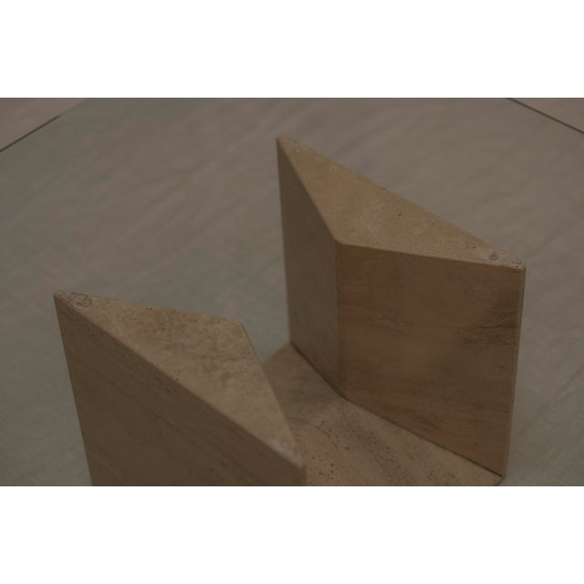 Italian Travertine Coffee Table, 1970s For Sale - Image 13 of 14