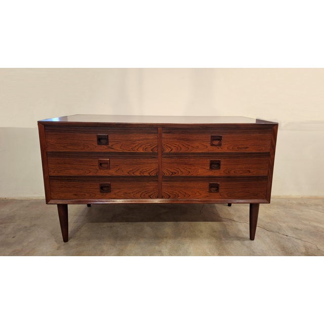 Brown Rosewood Chest of Drawers from Brouer Møbelfabrik, 1960s For Sale - Image 8 of 8