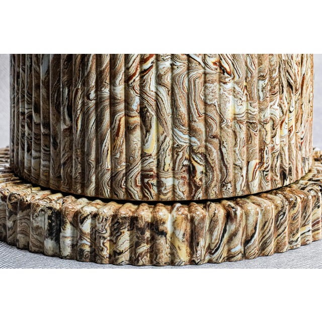 Rare 19th Century Antique Victorian Copeland & Garrett Agateware Pottery Cheese Dish and Lid English Ceramic Art Pottery For Sale - Image 9 of 18