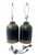 Victorian Pair of Antique Tole Brown and Gilt Decorated Tea Canisters as 20th-Century Lamps For Sale - Image 3 of 13