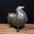 Metal Antique Bronze Tang Style Horse Sculpture – 6.5" Gilt & Red Pigment Figure For Sale - Image 7 of 9