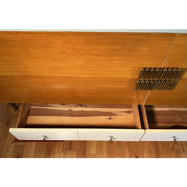 1950s Italian Mid Century Modern Bedroom Dresser Chest 6 Drawer, Circa 1950s For Sale - Image 5 of 12
