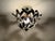 Floral Ceiling Light with White Flowers and Leaves, 1950s For Sale - Image 12 of 13