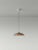 Contemporary Small Brown Headhat Plate Pendant Lamp by Santa & Cole For Sale - Image 3 of 11