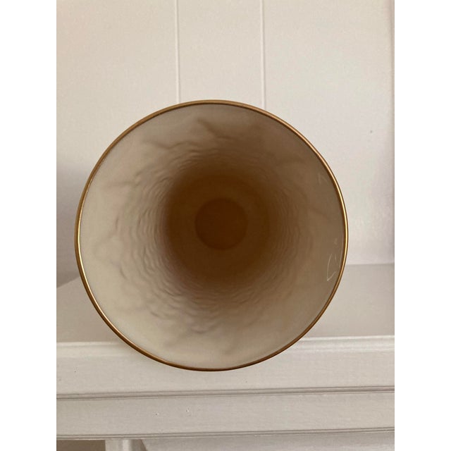 Lenox Autumn Leaf Tall Footed Vase 24k Gold Trim. Formal,