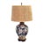 Frederick Cooper Vintage Dark Blue Floral Lamp For Sale