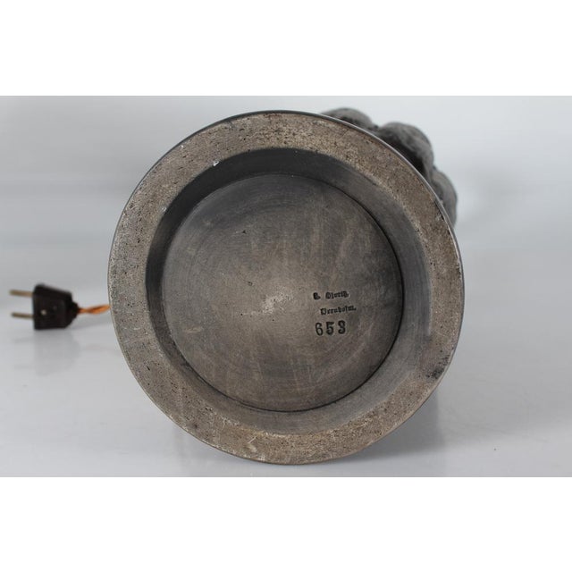 Danish Art Nouveau Table Lamp by L. Hjorth, 1890s For Sale - Image 15 of 17