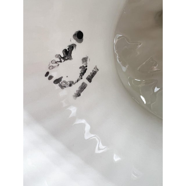 Oversized Vintage Capodimonte Lovebirds Sculpture – Italian Ceramic Doves Figurine For Sale - Image 9 of 11