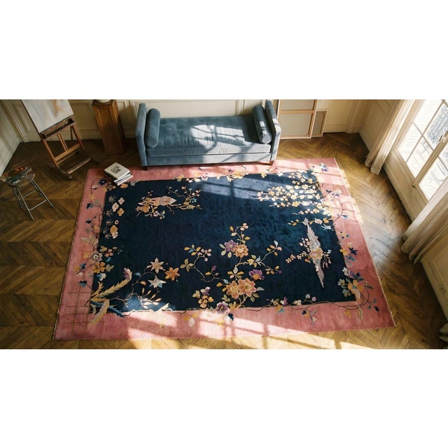 1920s Chinese Art Deco Carpet For Sale - Image 11 of 12