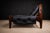 Black Brazilian Modern Three-Seat Leather Sofa in Rosewood & Leather by Jean Gillon, 1970s For Sale - Image 8 of 14