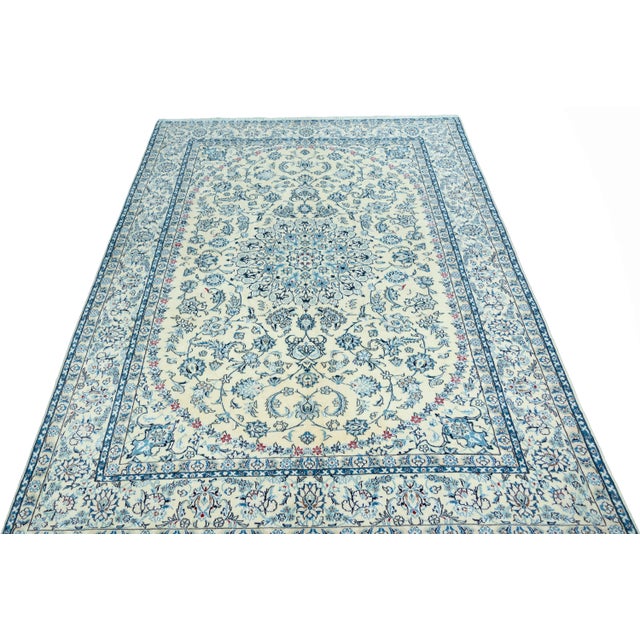 Vintage Rug in Cotton For Sale - Image 4 of 12