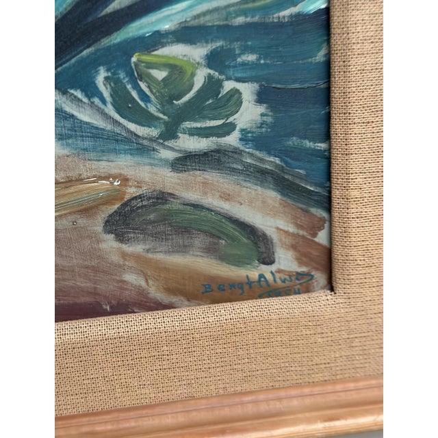 Bengt Alwö, Composition, 1970s, Oil on Panel, Framed For Sale - Image 11 of 18