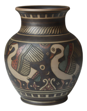 Art Nouveau Terracotta Vase by L. Hjorth, 1920s
