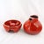 Red MCM West German Bay Keramik Ceramic Pitcher and Stand Set 1960's For Sale - Image 8 of 13