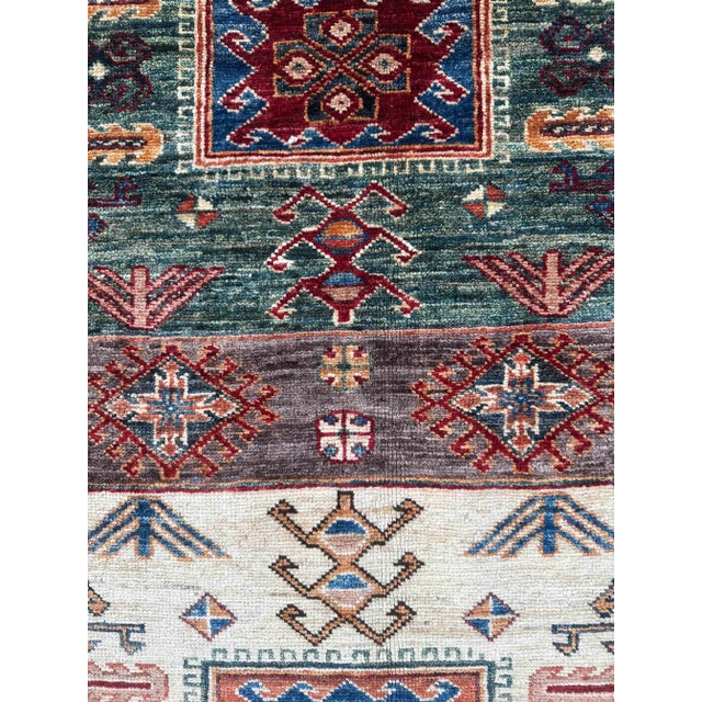 Vintage Caucasian Kazak Wool Rug For Sale - Image 16 of 18