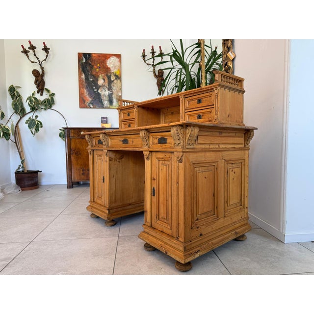 Gründerzeit Secretary in Softwood For Sale - Image 5 of 18