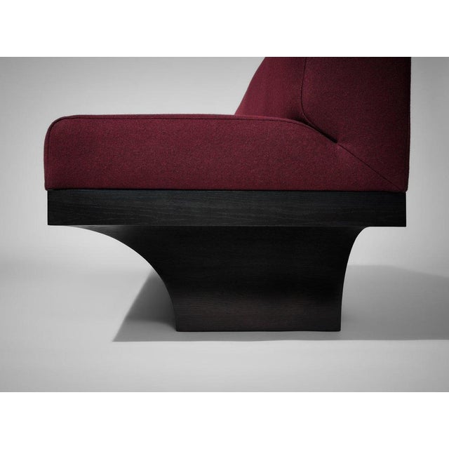 Not Yet Made - Made To Order Acer 180 Sofa in European Oak and Burgundy Wool by Mokko Amsterdam For Sale - Image 5 of 9