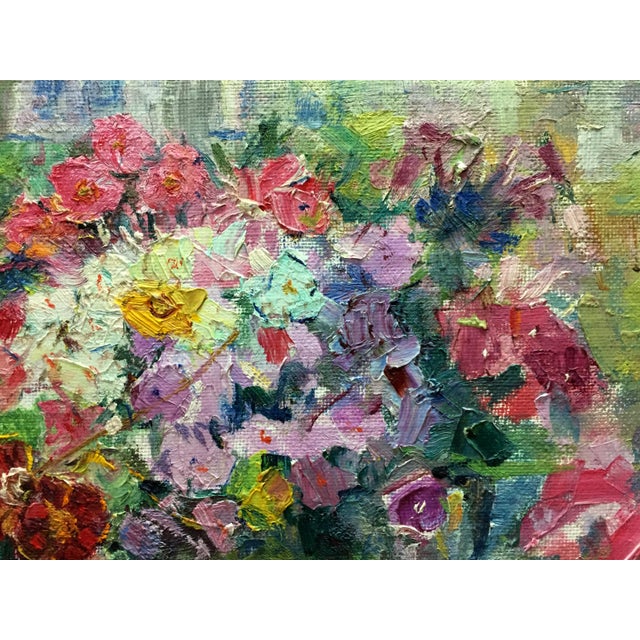 Impressionist 1960s Oil Painting Lilac Dovgalevskaya Vera Veniaminovna For Sale - Image 3 of 9