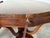 Vintage Eclectic Mahogany Curule-Base Side Tables With Brass Inlay – Pair For Sale - Image 16 of 18