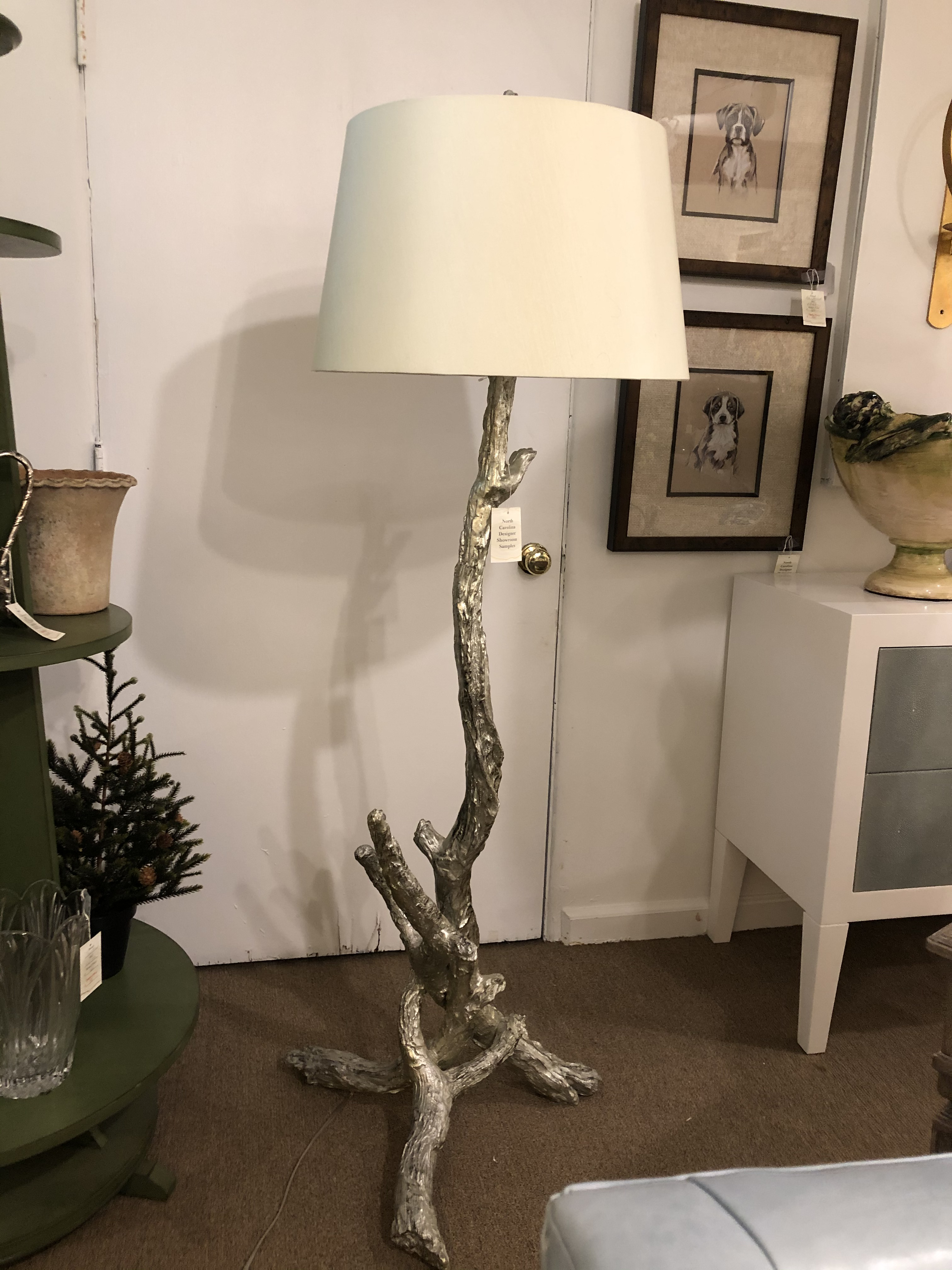 silver tree floor lamp