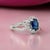 Natural Sapphire Diamond Ring Size 6.25 14k W Gold 2.31 TCW Certified For Sale - Image 13 of 14