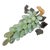 Vintage MCM Stone Green Grape Cluster & Leaves For Sale
