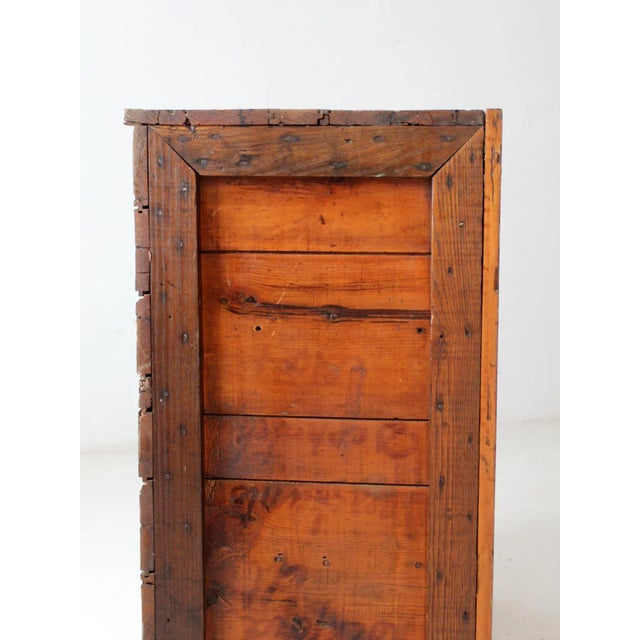 Antique Rustic Primitive Cabinet For Sale - Image 11 of 12