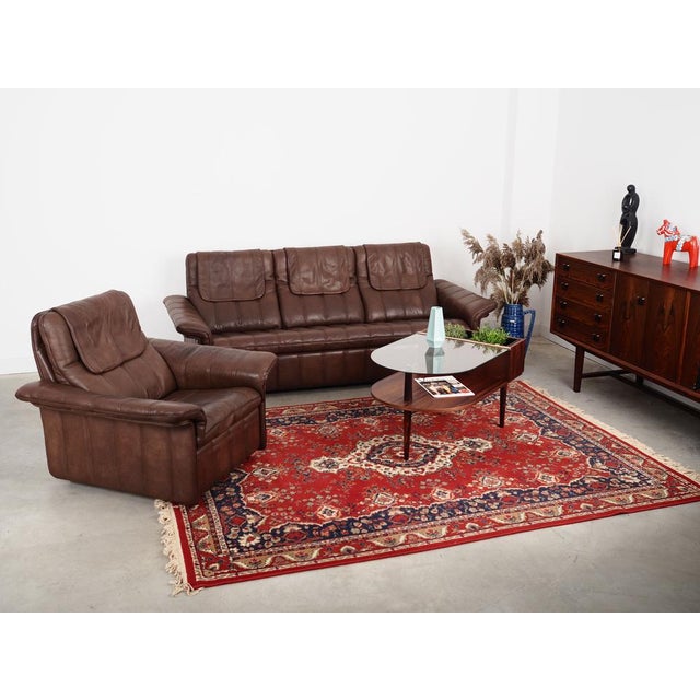 Swiss Brown Leather Sofa from de Sede, 1970s For Sale - Image 4 of 18