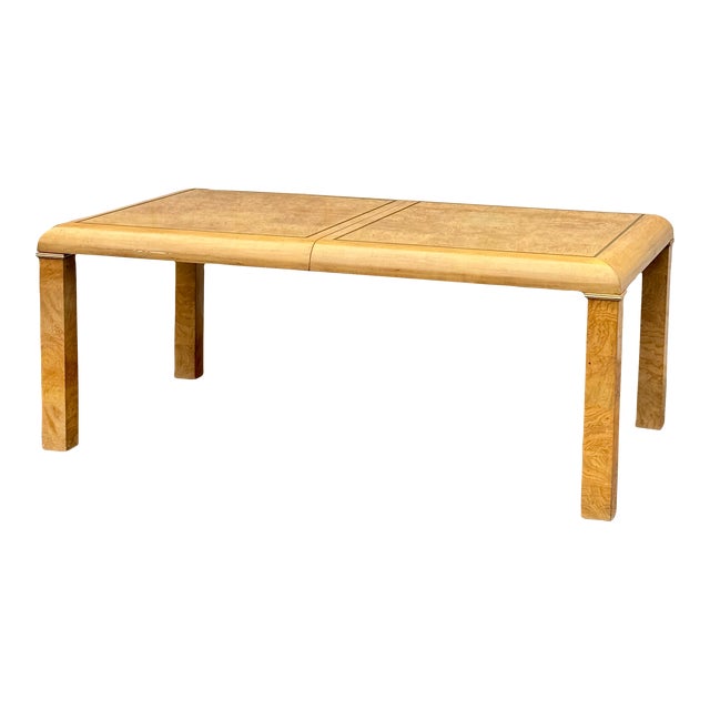 Mid- Century American of Martinsville Parsons Dining Table With Leaf For Sale