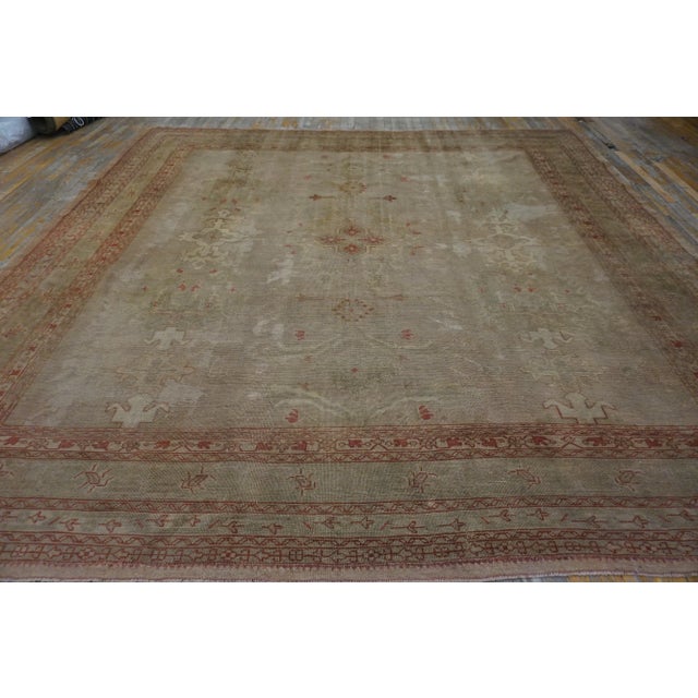 Antique Oushak Rug 10'10" x 11'0"