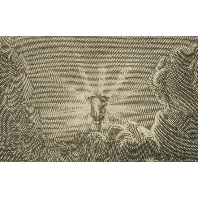 Paper Em. Roberts, Christ Praying in Gethsemane Engraving Luke XXII Garden of Olives, 1735, Print For Sale - Image 7 of 10