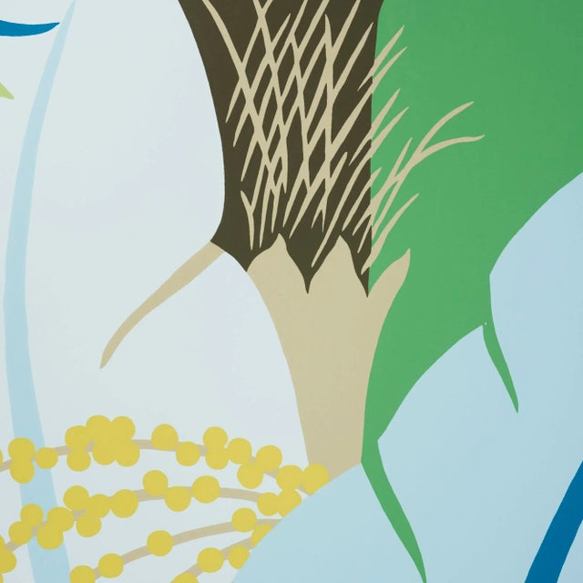 Contemporary Sample - Schumacher X Paul Poiret Ananas Wallpaper in Peacock For Sale - Image 3 of 6