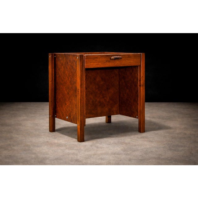 Jorge Zalszupin Side Cabinet With Drawer in Rosewood, Jorge Zalszupin, C. 1960s For Sale - Image 4 of 12