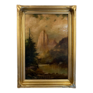 Early 1900s California Landscape Painting Depicting