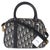 Christian Dior Navy Oblique Canvas Small D Vibe Bowling Bag For Sale - Image 4 of 9