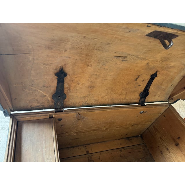 Early 19th Century Swedish Painted Marriage Trunk From 1832 For Sale - Image 10 of 12