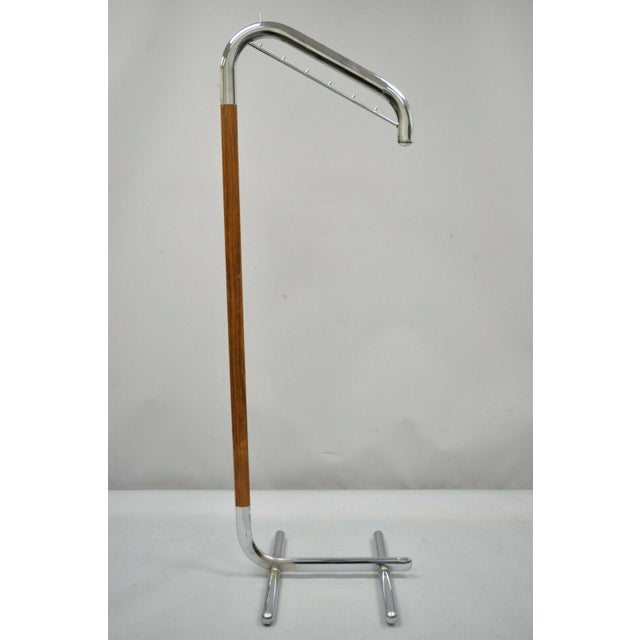 Vintage Italian Mid Century Modern Chrome Metal Clothing Rack Clothes Valet Hanger Chairish