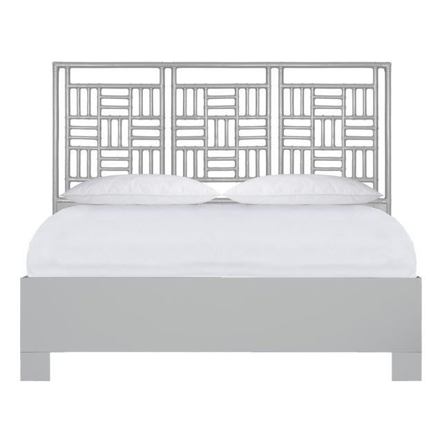 Finn Standard Bed King - Light Gray For Sale