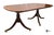 Vintage Traditional Federal Style Mahogany & Satinwood Banded Extension Dining Table For Sale - Image 10 of 12