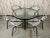 Vintage set of four of Tadao Inouye for Brown Jordan Kantan style dining chairs with round dining table Fully restored...