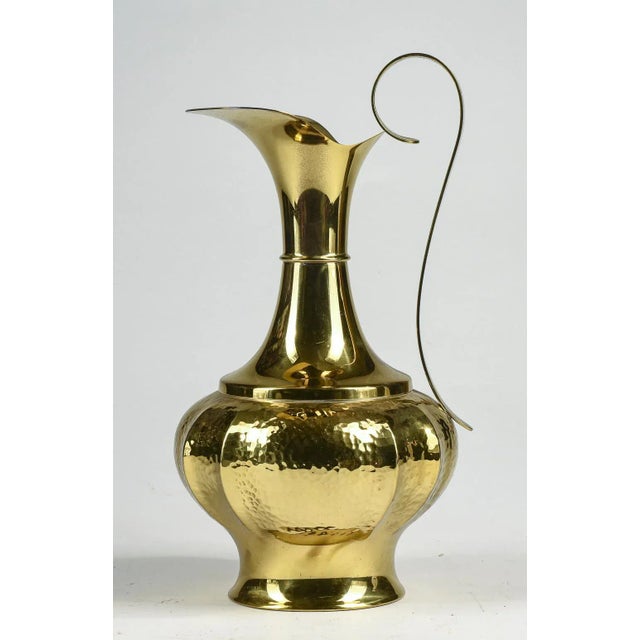 Vase in Hand-Beaten Brass by B. Bellotto, Italy, 1990 For Sale - Image 9 of 9