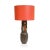 Mid-Century Modern Terra Orange and White Studio Ceramic Table Lamp by Aldo Londi, 1950s For Sale - Image 3 of 4