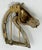 Jelly Belly Horse Head Pin Clip by Trifari Designed by Alfred Philippe, 1940's Plated sterling silver horse head and mane....