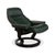Set of Sunrise Lounge Chair and Ottoman in Leather and Green Fir from Stressless For Sale - Image 4 of 17