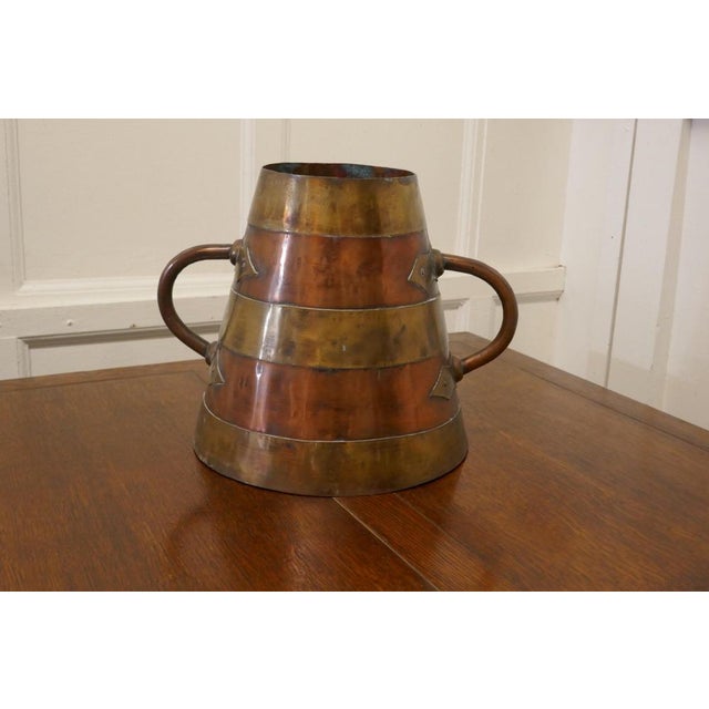 Copper French Conical Copper and Brass Banded Measure, 1850 For Sale - Image 8 of 9