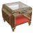 Vintage Ormolu Brass Beveled Glass Jewelry Casket For Sale