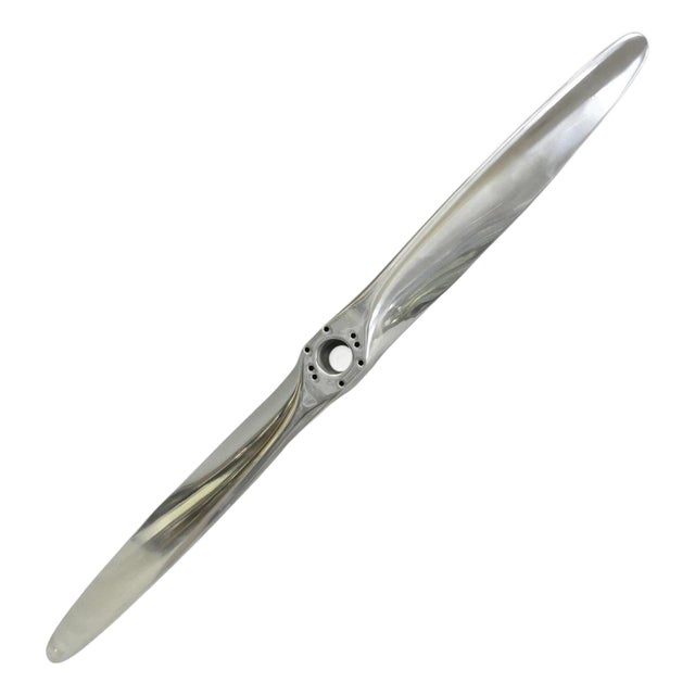 Decorative Fixed Pitch Polished Aluminum 74" Propeller Blade "Not Airworthy" (B) For Sale